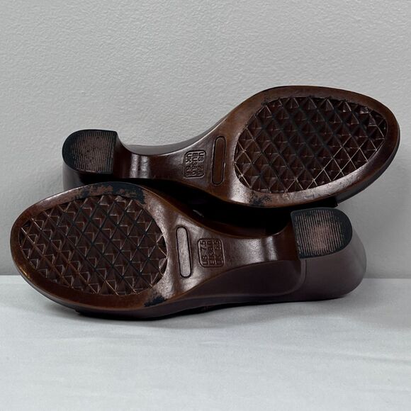 Oxblood Wedge Slingback Aerosoles Sandals Women's Size 7.5 - Picture 7 of 8